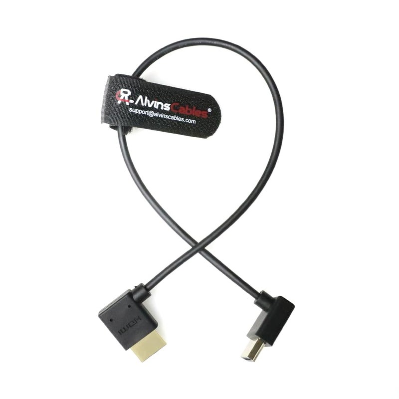 Alvin's Cables 8K 2.1 HDMI Cable for Atomos Ninja, 8K@60Hz 4K@120Hz High-Speed HDMI Cable for Z CAM, Feelworld, for Sony FS5 FS7 FX9, for Canon C300 C500 Up to Right Angle 30cm|11.8in - Image 1